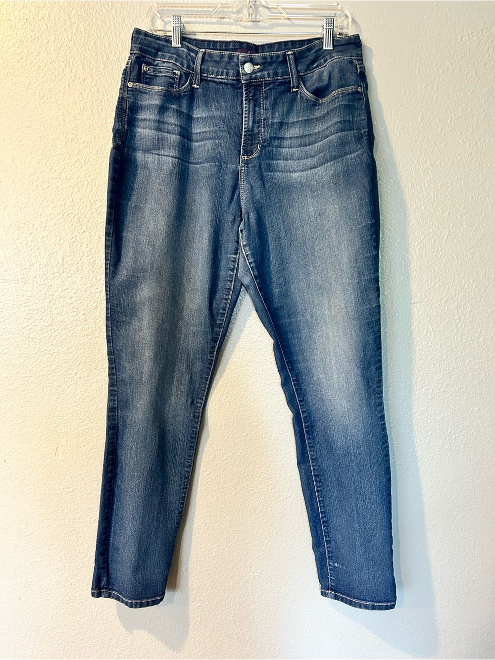 NYDJ Alina Legging Skinny Jeans Lift Tuck Medium Wash 14